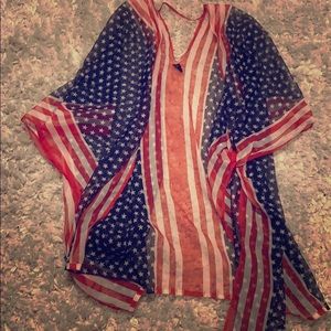 American Flag Kimono